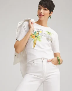 Discount Sanibel Periwinkle Place Tee Tops
