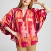 Best Sale Satin Dolman Sleeve Shirt Tops