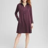 Hot Satin Embroidered Shirt Dress Dresses
