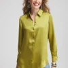 Cheap Satin High-low Tunic Tops