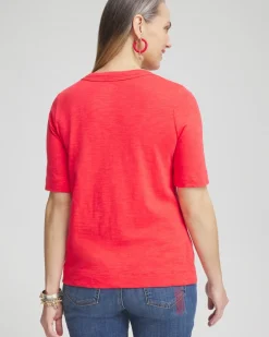 Cheap Scoop Neck Tee Tops