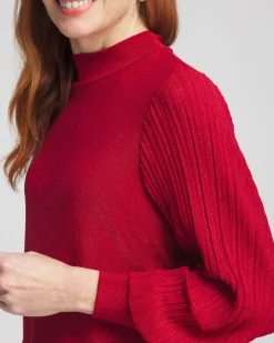 Discount Shimmer Mock-Neck Top Tops | Tees