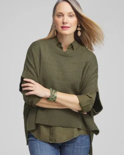 New Short Sleeve Knit Poncho Tops | Ponchos & Ruanas