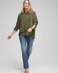 New Short Sleeve Knit Poncho Tops | Ponchos & Ruanas