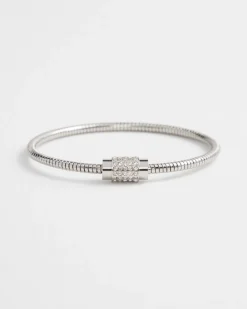 Online Tone Pavé Barrel Bracelet Bracelets | Everyday Jewelry
