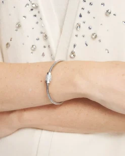 Online Tone Pavé Barrel Bracelet Bracelets | Everyday Jewelry