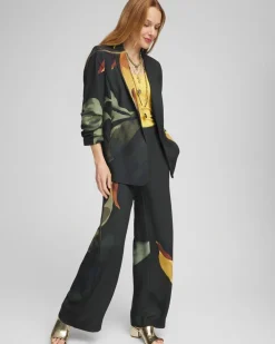 Hot Soft Pull-On Print Wide Leg Pants Pants