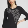 Discount Soutache Detail Top Tops