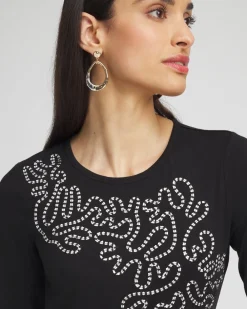 Discount Soutache Detail Top Tops
