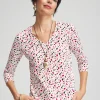 Clearance Spots 3/4 Sleeve Perfect Tee Tops