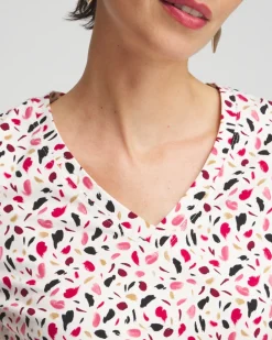 Clearance Spots 3/4 Sleeve Perfect Tee Tops