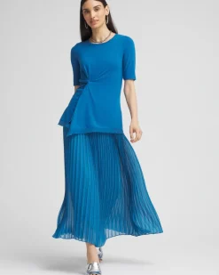 Best Sale Sunburst Pleated Skirt Skirts