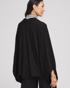 Store Surplice Sweater Poncho Tops