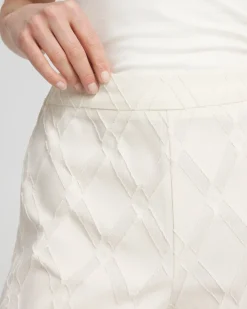 Flash Sale Textured Wide Leg Cropped Pants Pants