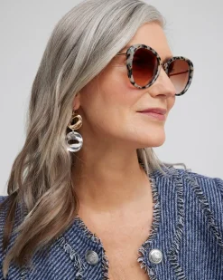 Online Tort Print Cateye Sunglasses Eyewear