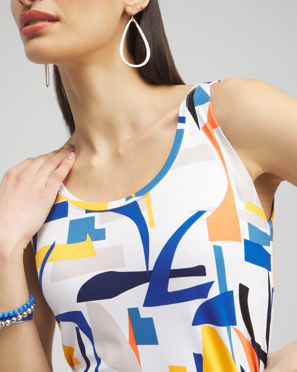 Shop Touch Of Cool™ Abstract Polished Tank Tops