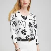 Shop Touch Of Cool™ Abstract Smock Sleeve Tee Tops