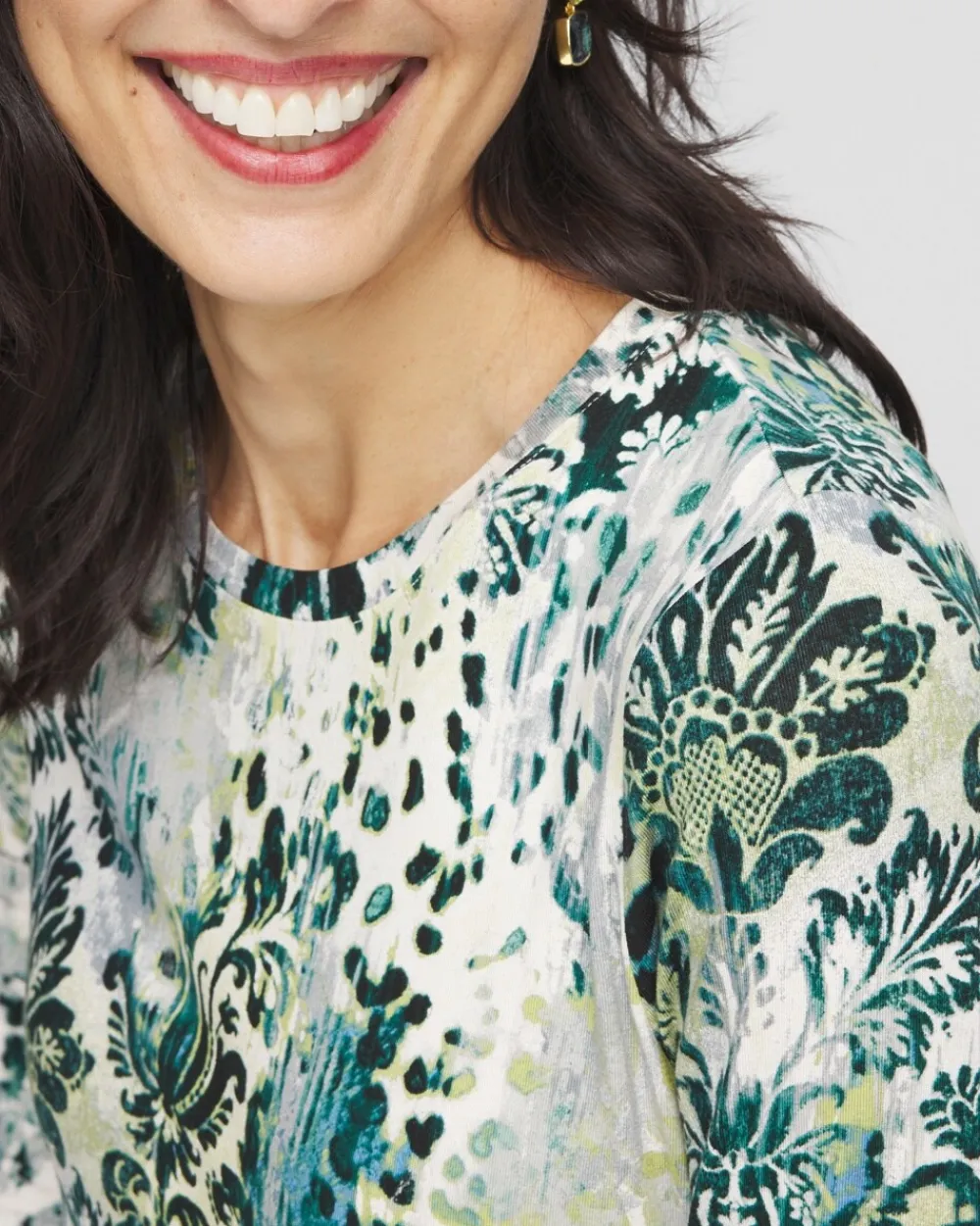 Store Touch Of Cool™ Animal Print Layering Tee Tops