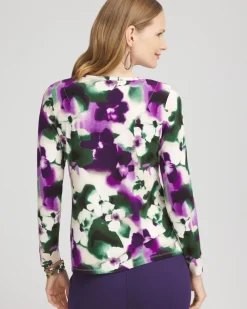 Clearance Touch Of Cool™ Bloom Long Sleeve Layering Tee Tops