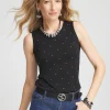 Shop Touch Of Cool™ Embellished High-Neck Tank Tops | Tees