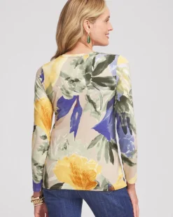 Hot Touch Of Cool™ Garden Long Sleeve Tee Tops