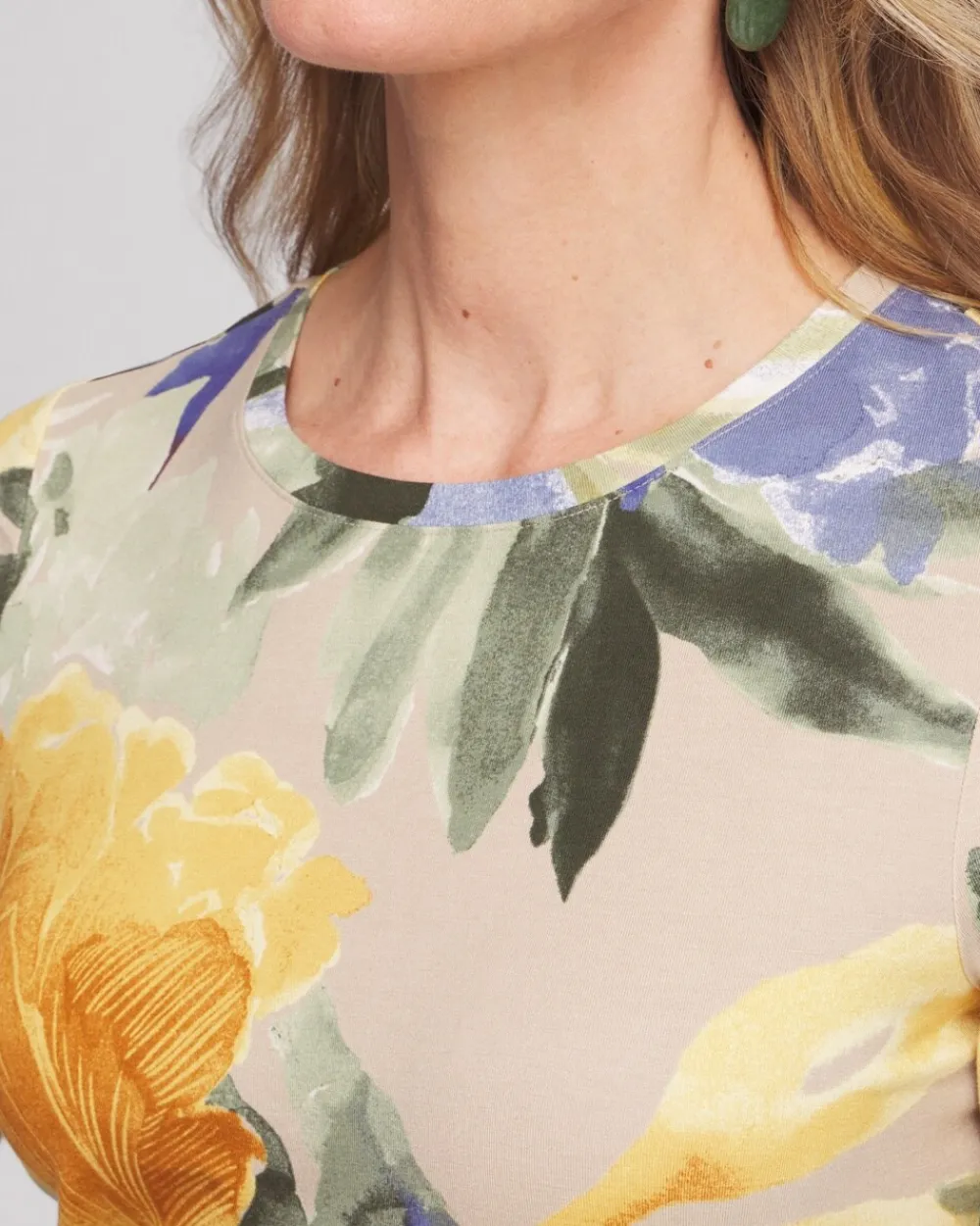 Hot Touch Of Cool™ Garden Long Sleeve Tee Tops