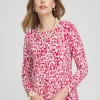 Fashion Touch Of Cool™ Leopard Long Sleeve Tee Tops