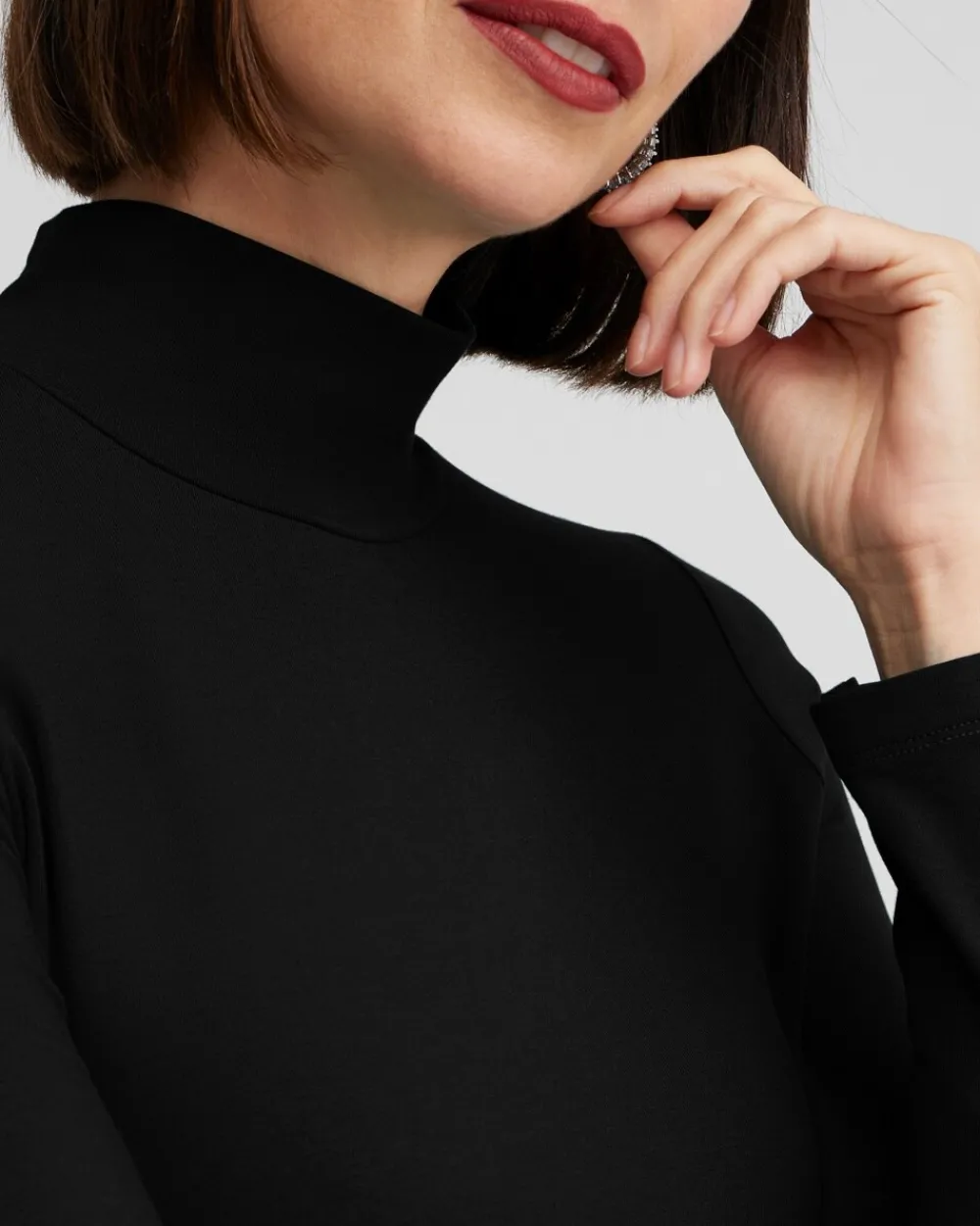 Discount Touch Of Cool™ Mock Neck Layering Tee Tops