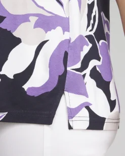 Cheap Touch Of Cool™ Placed Floral Polished Tank Tops