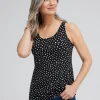 Sale Touch Of Cool™ Polka Dot Polished Tank Tops