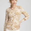 New Touch Of Cool™ Snake Shirred Layering Tee Tops | Tees