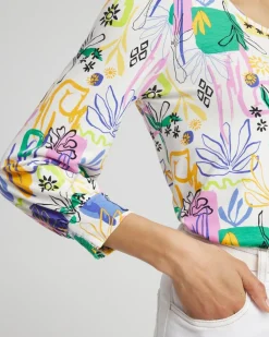 Best Touch Of Cool™ Surreal Smock Sleeve Tee Tops