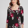 Cheap Touch Of Cool™ Swirl Square Neck Tee Tops