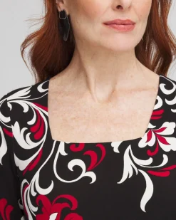 Cheap Touch Of Cool™ Swirl Square Neck Tee Tops