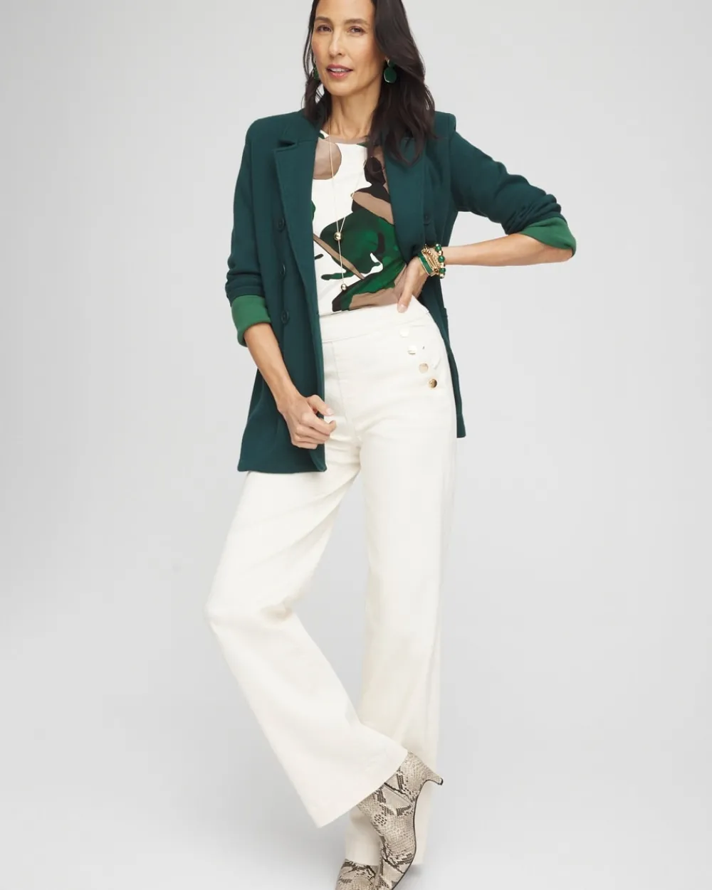 Shop Touch Of Cool™ Watercolor Long Sleeve Layering Tee Tops