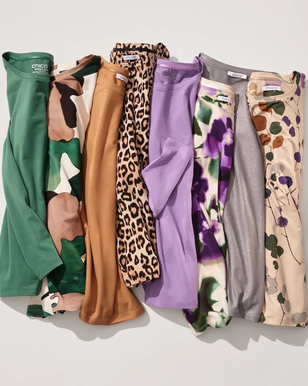 Shop Touch Of Cool™ Watercolor Long Sleeve Layering Tee Tops