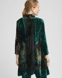 Flash Sale Travelers™ Collection Burnout Velvet Jacket Jackets & Coats