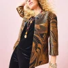Sale Travelers™ Collection Floral Jacquard Jacket Jackets & Coats