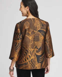Sale Travelers™ Collection Floral Jacquard Jacket Jackets & Coats