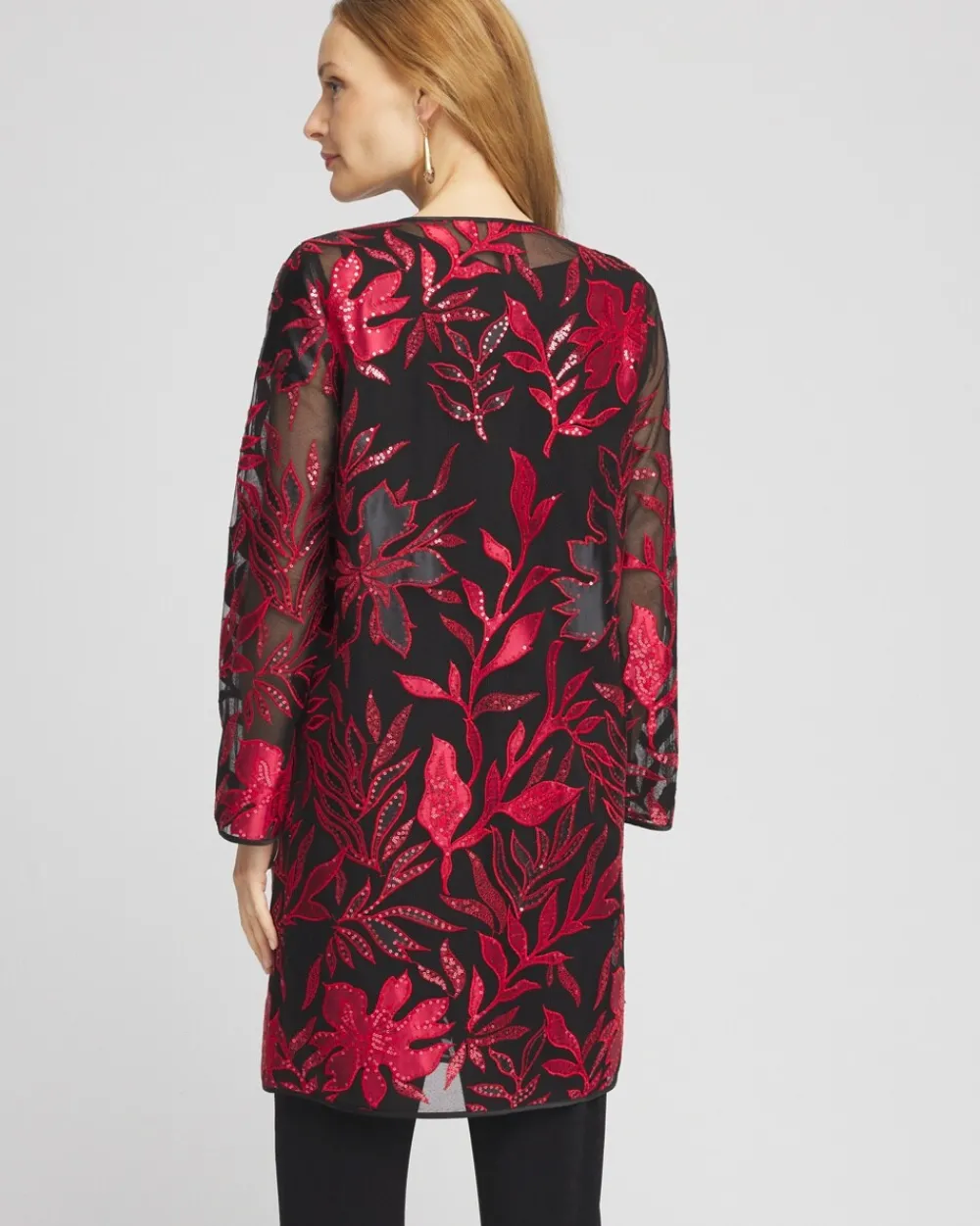 Discount Travelers™ Collection Leaf Embroidered Jacket Jackets & Coats