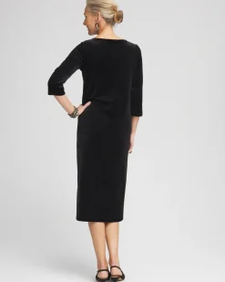 Shop Travelers™ Collection Velvet Midi Dress Dresses