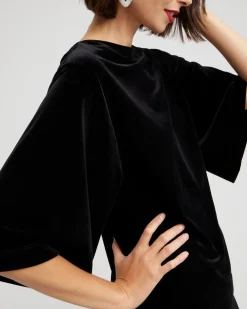 Outlet Travelers Collection Velvet Top Tops | Matching Sets