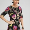 Sale Travelers™ Floral Boat Neck Top Tops