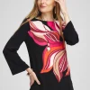 Discount Travelers™ Floral Boat Neck Tunic Tops