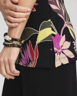 Sale Travelers™ Floral Boat Neck Top Tops