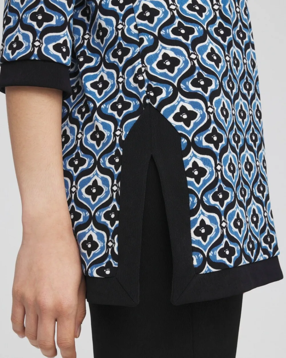 Hot Travelers™ Geo Print Kurta Top Tops