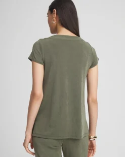 Outlet Travelers™ Lace Up Top Tops