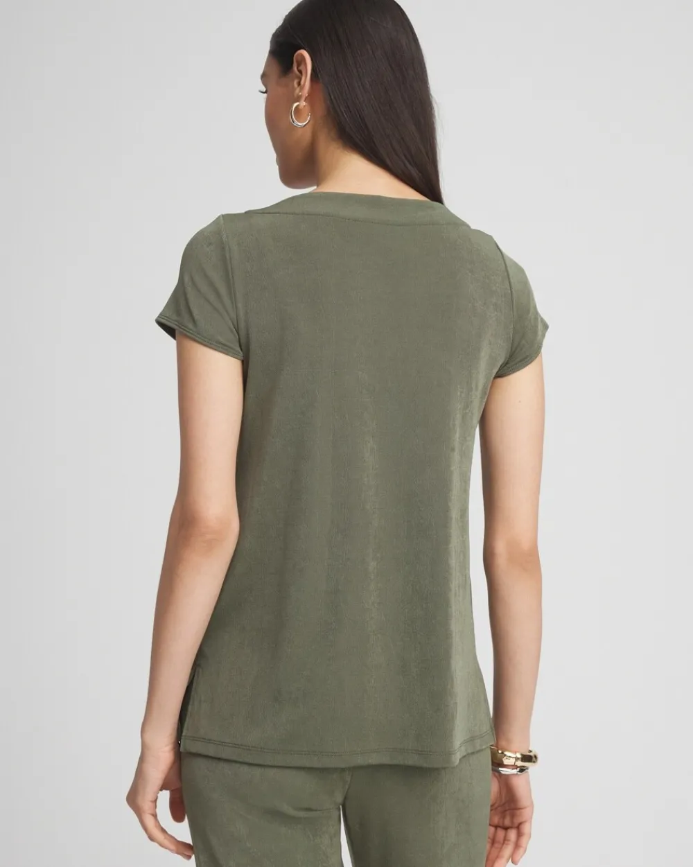 Outlet Travelers™ Lace Up Top Tops