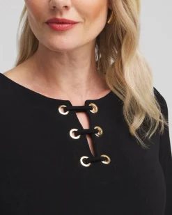 Fashion Travelers™ Lace Up Top Tops