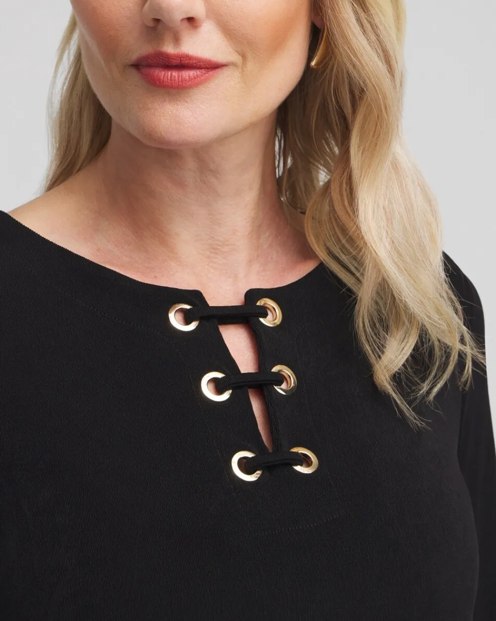 Fashion Travelers™ Lace Up Top Tops